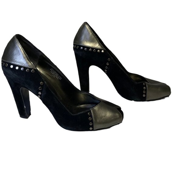 Women's Peep Toe Heels, Size 6 - Picture 2 of 9